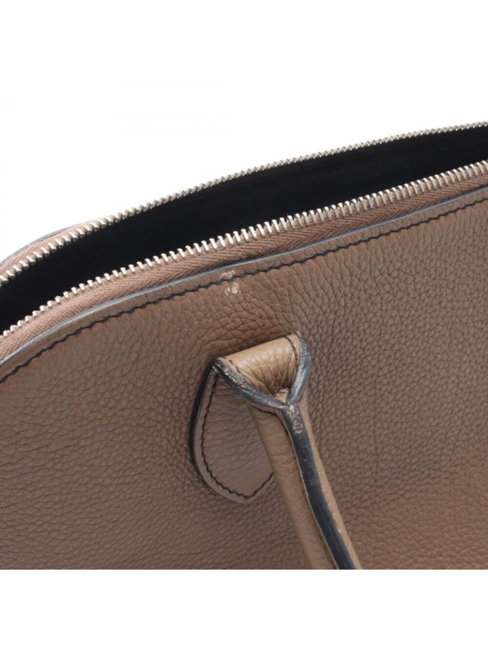 ★SOLD★ Hermes Shoulder Bag Karabas 35 Etoupe Leather - Picture 7 of 11
